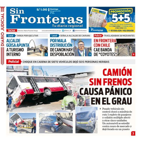 DIARIO SIN FRONTERAS TACNA