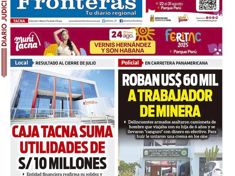DIARIO SIN FRONTERAS TACNA