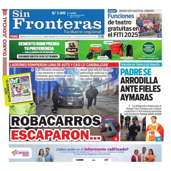 DIARIO SIN FRONTERAS PUNO