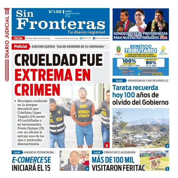 DIARIO SIN FRONTERAS TACNA