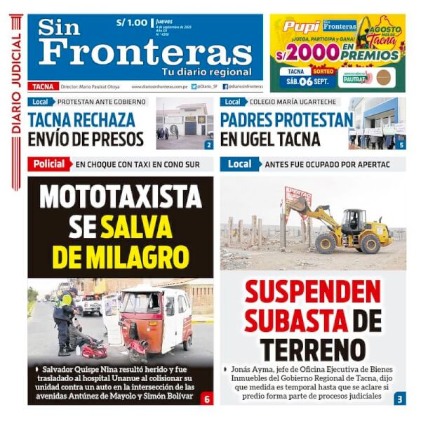 DIARIO SIN FRONTERAS TACNA