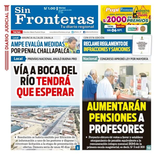 DIARIO SIN FRONTERAS TACNA