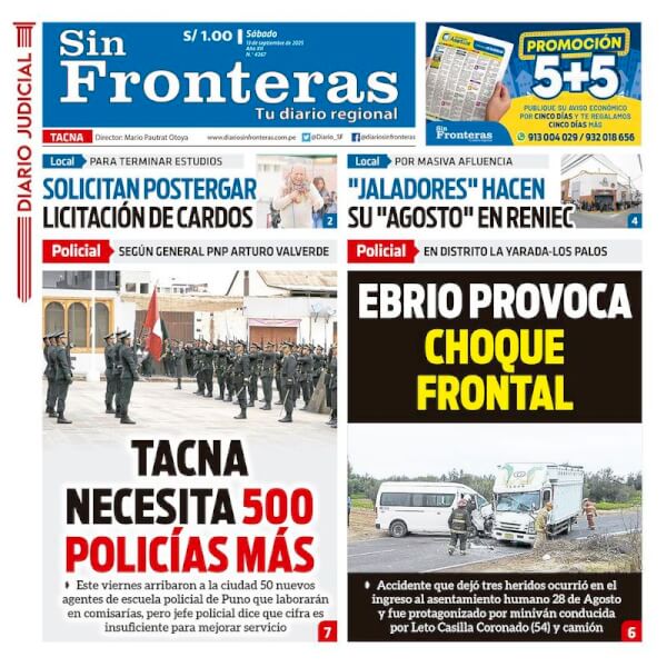 DIARIO SIN FRONTERAS TACNA
