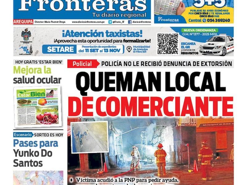 DIARIO SIN FRONTERAS AREQUIPA
