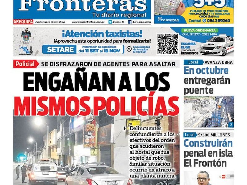 DIARIO SIN FRONTERAS AREQUIPA
