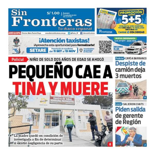 DIARIO SIN FRONTERAS AREQUIPA