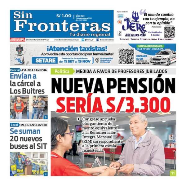 DIARIO SIN FRONTERAS AREQUIPA