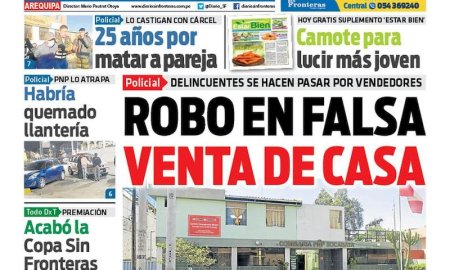 DIARIO SIN FRONTERAS AREQUIPA