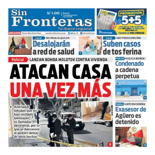 DIARIO SIN FRONTERAS AREQUIPA