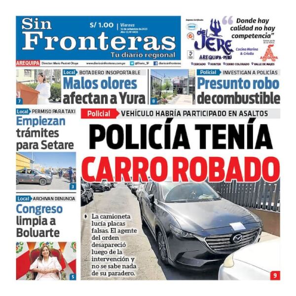 DIARIO SIN FRONTERAS AREQUIPA