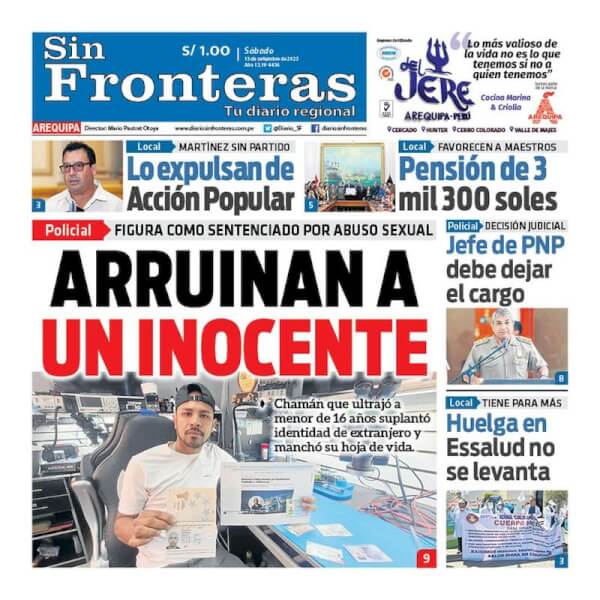 DIARIO SIN FRONTERAS AREQUIPA