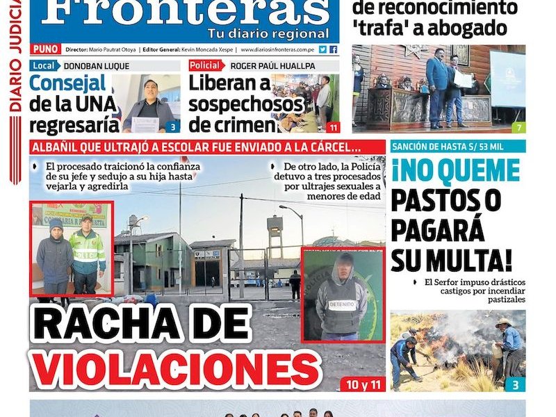 DIARIO SIN FRONTERAS PUNO