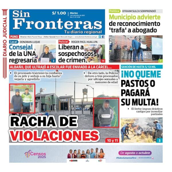 DIARIO SIN FRONTERAS PUNO