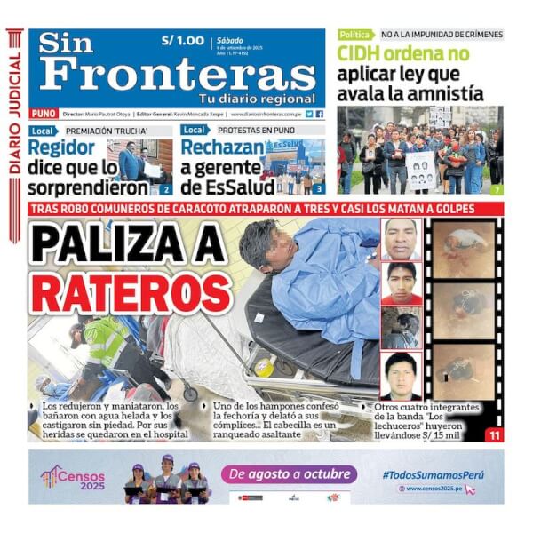 DIARIO SIN FRONTERAS PUNO
