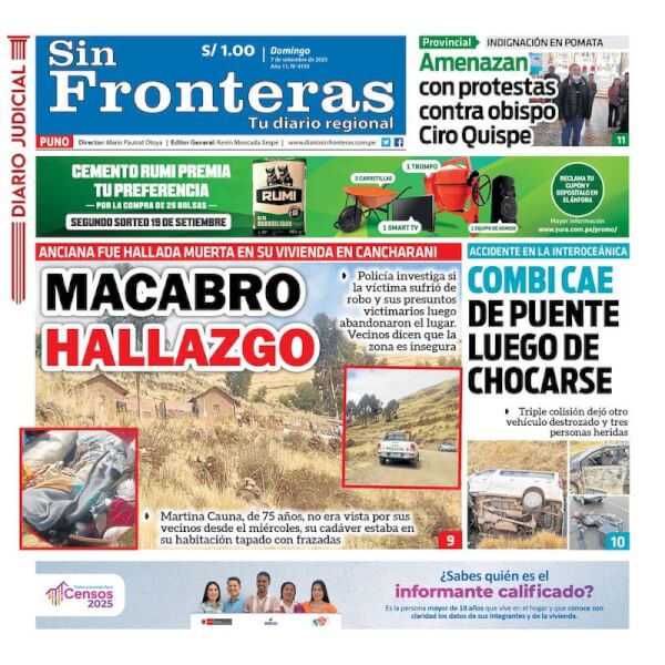 DIARIO SIN FRONTERAS PUNO
