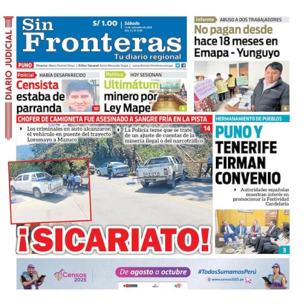 DIARIO SIN FRONTERAS PUNO